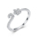 Bague d&#39;ouverture 925 en argent sterling pour femme